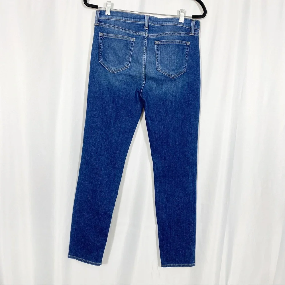 L’Agence Mon Jules The Perfect Fit Skinny Straight Jeans: Authentique Distressed